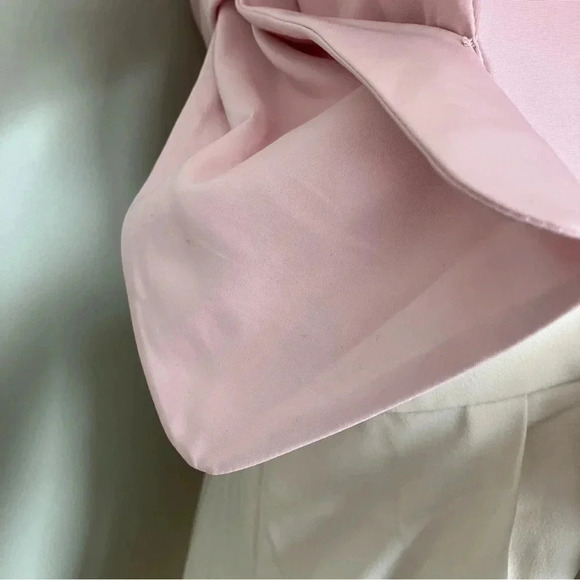 NWT Express Statement Bow Color Block Straight Leg  Jumpsuit - Picture 11 of 15